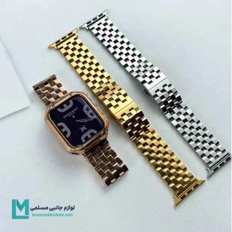 بند اپل واچ رولکسی 5بید براق کد W1018 | لوازم جانبی مسلمی — تصویر ۶