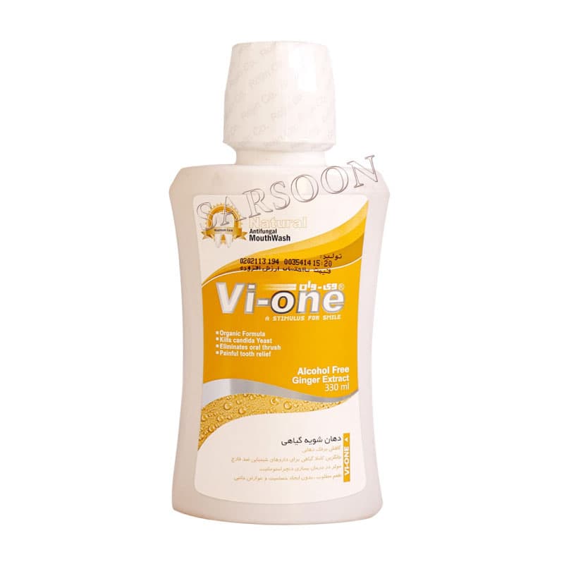 محلول دهانشویه گیاهی وی وان 330 میلی لیتر Vi One Natural Antifungal Mouth Wash