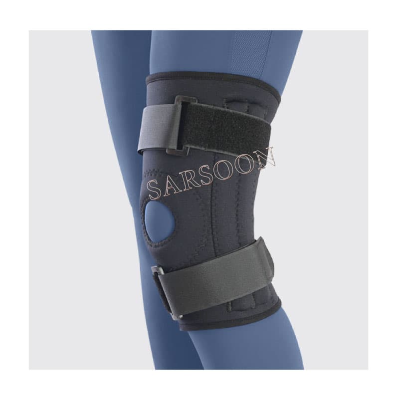 زانوبند طب و صنعت مدل ۴۱۱۰۰ نئوپرن چهارفنره Neoprene knee Stabilizer