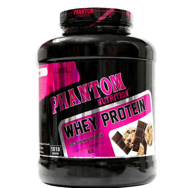 پودر پروتئین وی فانتوم نوتریشن 1818 گرمی با طعم شکلات Phantom Nutrition Whey Protein Powder 1818 gr