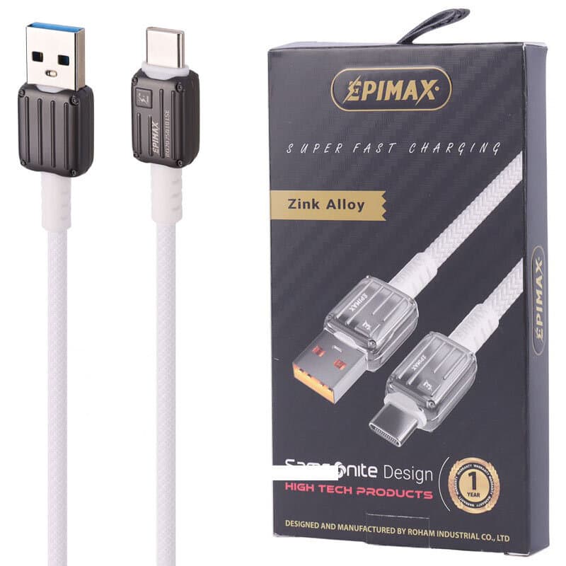 کابل تایپ سی فست شارژ 65 وات اپی مکس EC-122 طول 1 متر