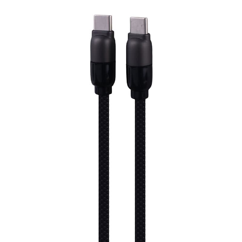 کابل دو سر تایپ سی فست شارژ 60 وات هیسکا LX-901CC طول 1 متر — تصویر ۲
