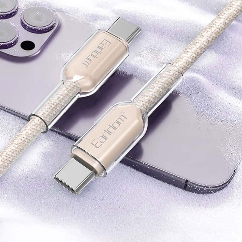 کابل دو سر تایپ سی فست شارژ 60 وات ارلدام EC-205C-C طول 1 متر — تصویر ۷