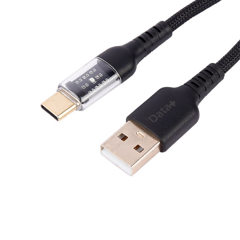 کابل تایپ سی فست شارژ 2.4 آمپر دیتا پلاس Royal DP-R308 طول 1 متر — تصویر ۳