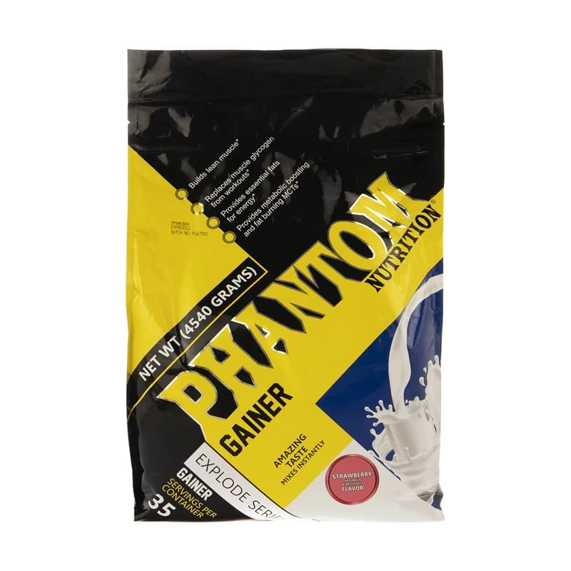 پودر گینر فانتوم نوتریشن با طعم توت فرنگی 4540 گرم Phantom Nutrition Gainer Powder 4540 gr