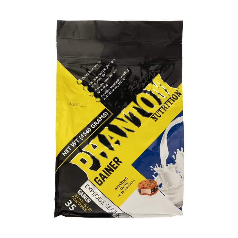 پودر گینر فانتوم نوتریشن با طعم کوکی 4540 گرم Phantom Nutrition Gainer Powder 4540 gr