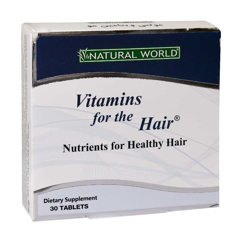 قرص مولتی ویتامین مو نچرال ورلد 30 عدد Natural World Vitamins For Hair 30 Tablets