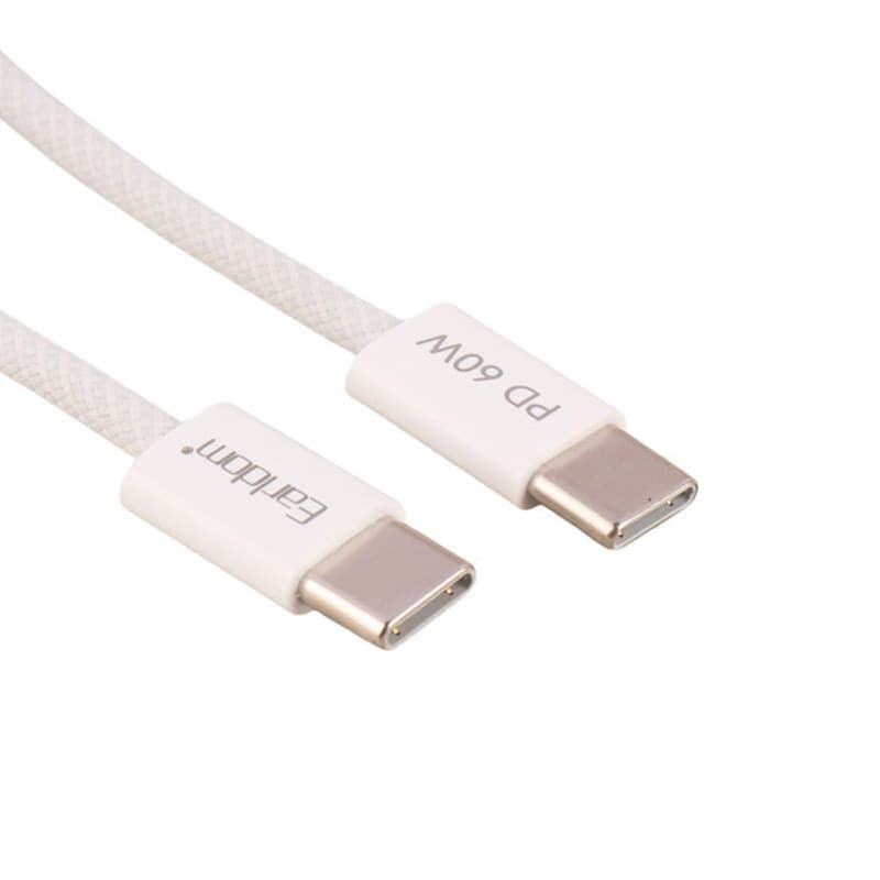کابل دو سر تایپ سی فست شارژ 60 وات ارلدام EC-190C-C طول 2 متر — تصویر ۱۲