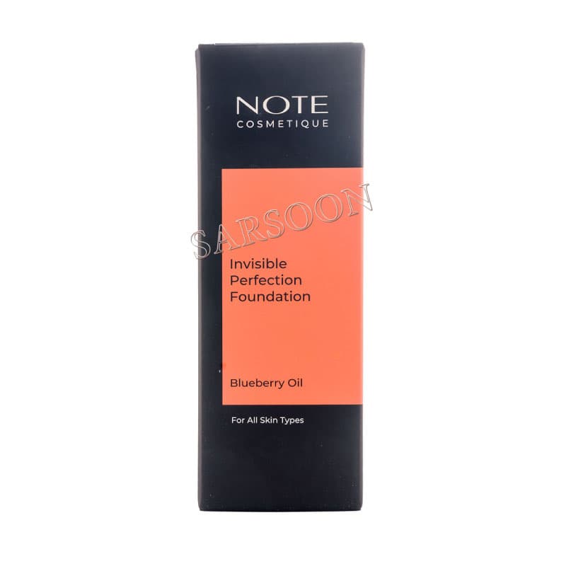 کرم پودر فلوئیدی اینویزیبل پرفکشن حجم 35 میل نوت Note Invisible Perfection Foundation 35 ml
