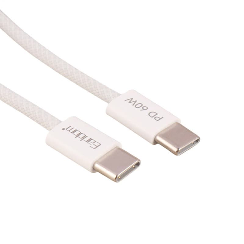 کابل دو سر تایپ سی فست شارژ 60 وات ارلدام EC-190C-C طول 1 متر — تصویر ۳