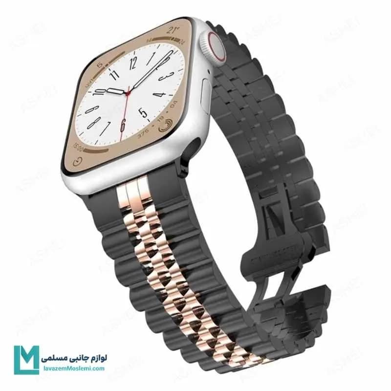 بند اپل واچ رولکسی طرح لانگینس کد W1009 | رنگ خاص | لوازم جانبی مسلمی — تصویر ۳