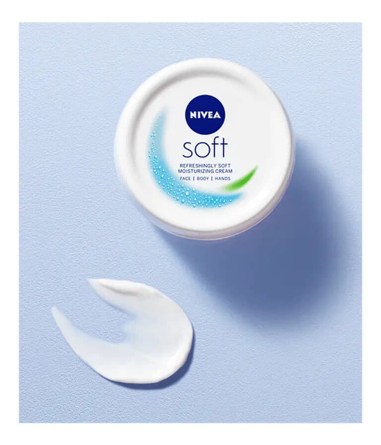 کرم مرطوب کننده دست، صورت و بدن نیوآ مدل Soft (سافت) حجم 100 میل — تصویر ۲