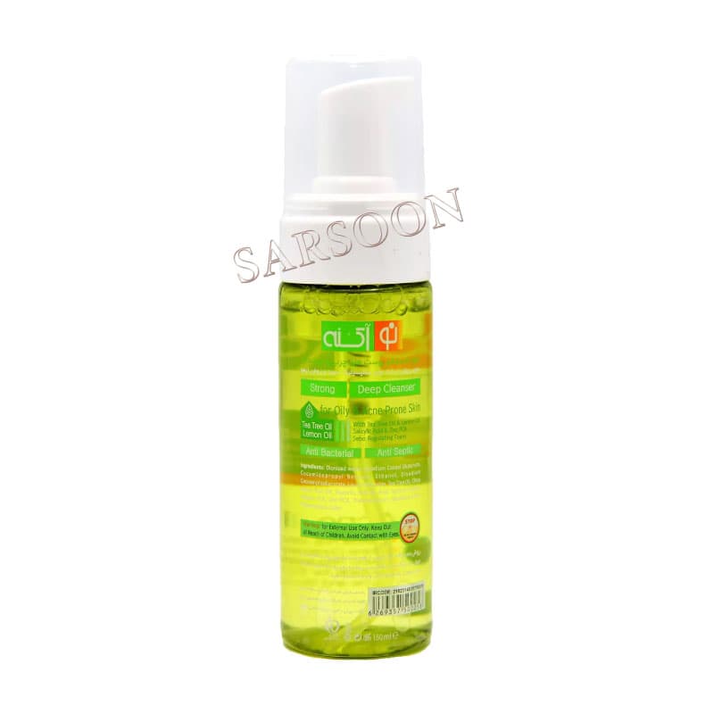 فوم شستشوی پوست چرب و جوش‌دار نو آکنه (سبز رنگ) Face Wash Tea Tree Oil For Oily And Acne Prone Skin