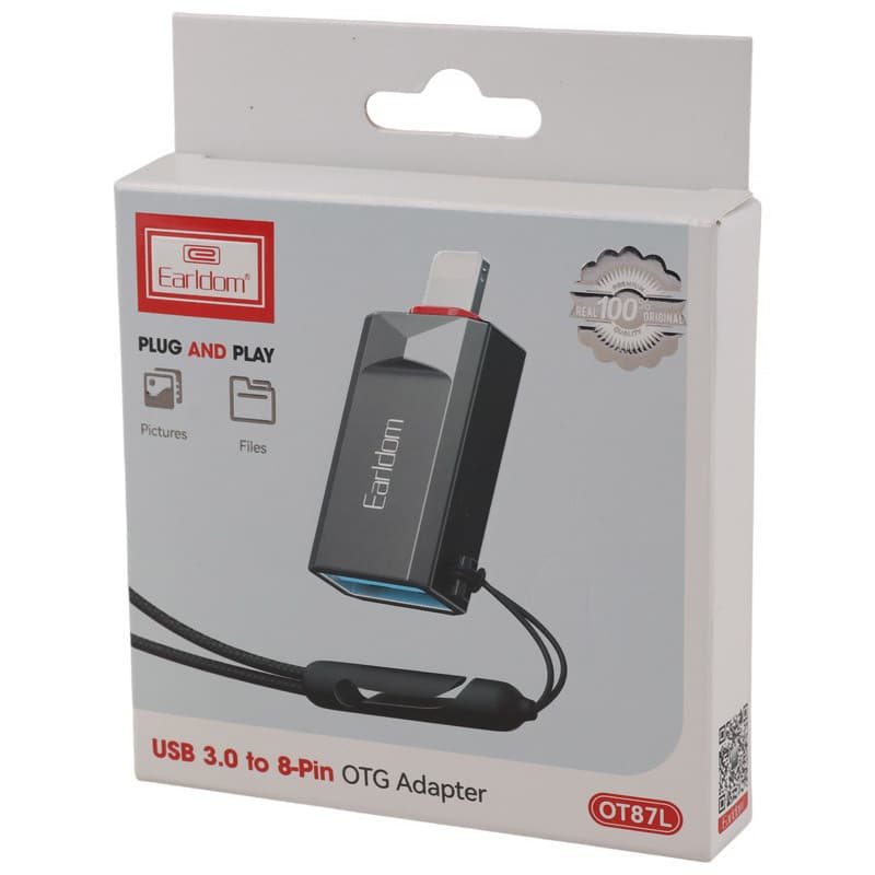 تبدیل USB OTG به لایتنینگ ارلدام ET-OT87L — تصویر ۷