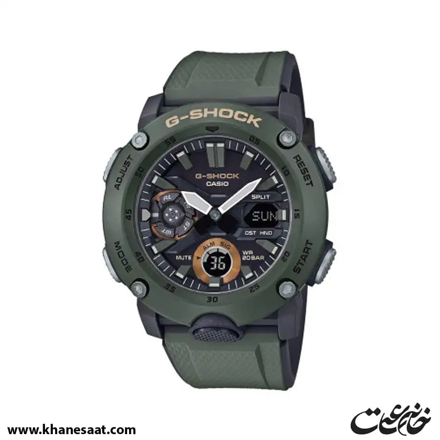 ساعت مچی مردانه کاسیو جی شاک اصل مدل GA-2000-3ADR — تصویر ۷