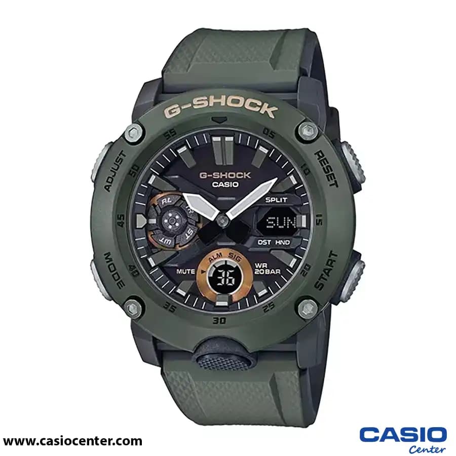 ساعت مچی مردانه کاسیو جی شاک اصل مدل GA-2000-3ADR