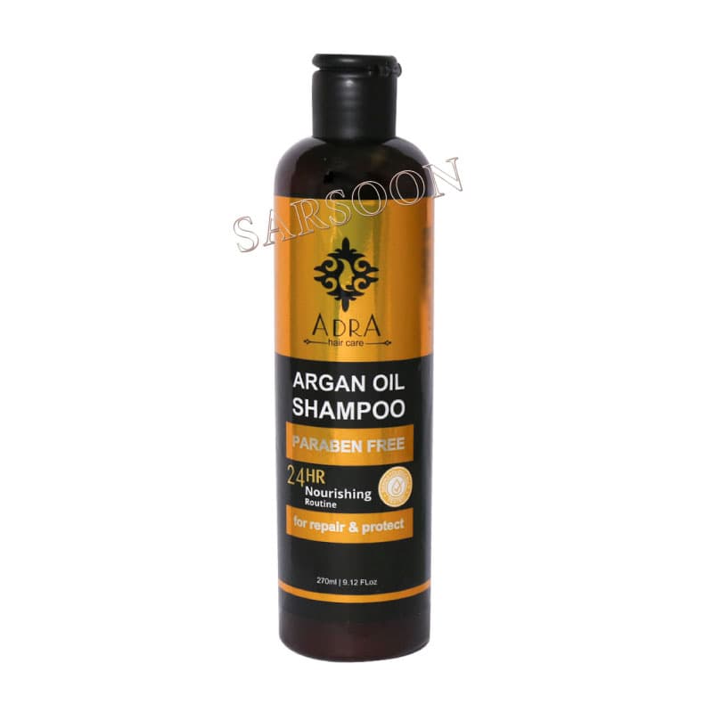 شامپو مراقبت کننده و ترمیم کننده آدرا حاوی روغن آرگان 270 میلی لیتر Adra Argan Oil Shampoo for repair & Protect