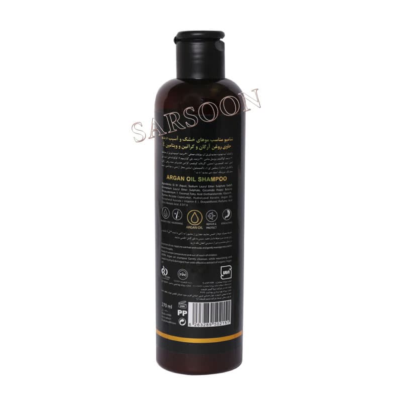 شامپو مراقبت کننده و ترمیم کننده آدرا حاوی روغن آرگان 270 میلی لیتر Adra Argan Oil Shampoo for repair & Protect — تصویر ۲