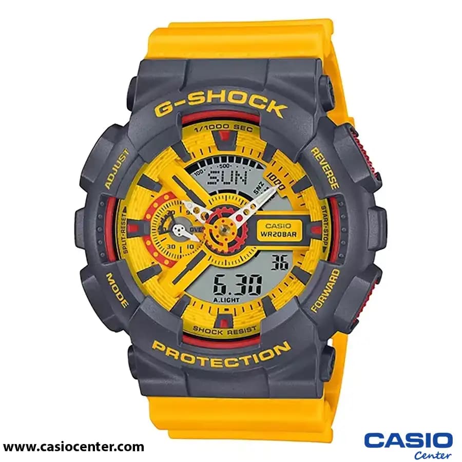 ساعت مچی مردانه کاسیو جی شاک اصل مدل GA-110Y-9ADR