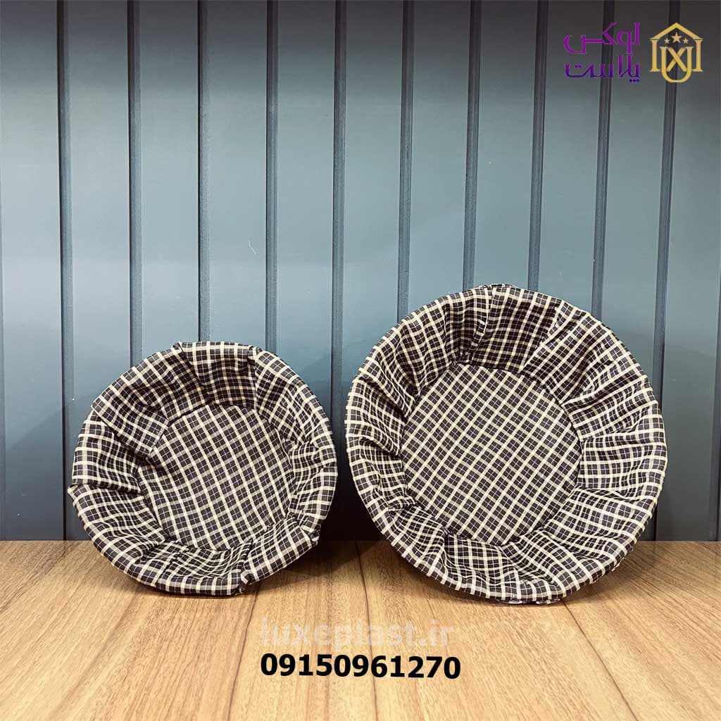 سبد گرد حصیری گیتا در 2 سایز کد 9714 — تصویر ۲