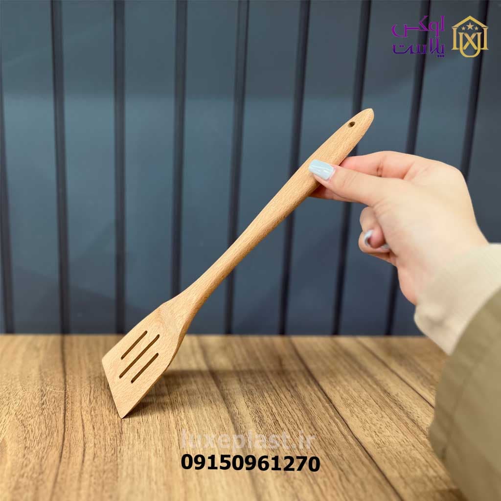کفگیر شیاردار چوبی بریلی 2905 — تصویر ۲