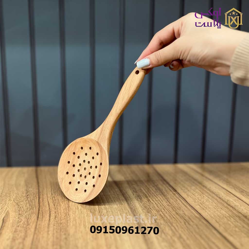 کفگیر دسته کوتاه چوبی بریلی 3750 — تصویر ۳