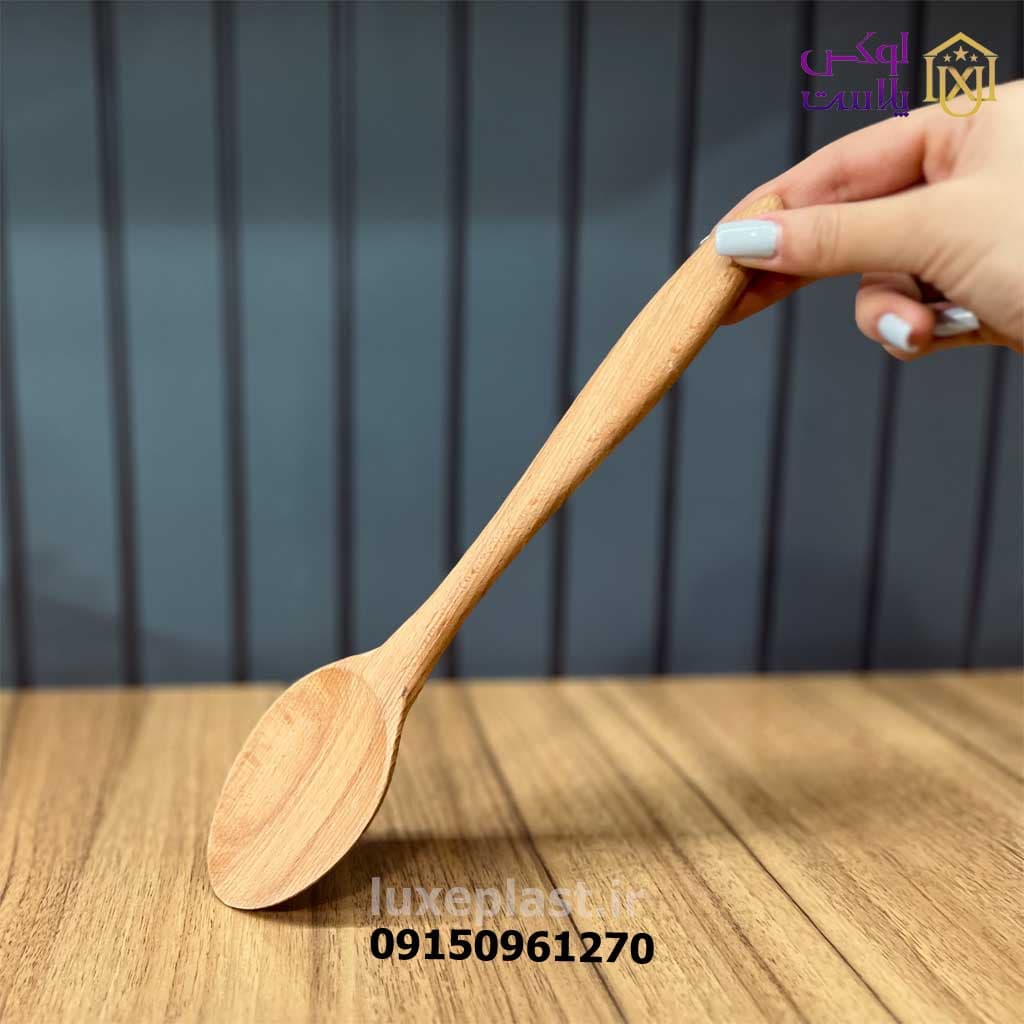 قاشق چوبی آشپزی بریلی با طول 30 سانت 2905 — تصویر ۲