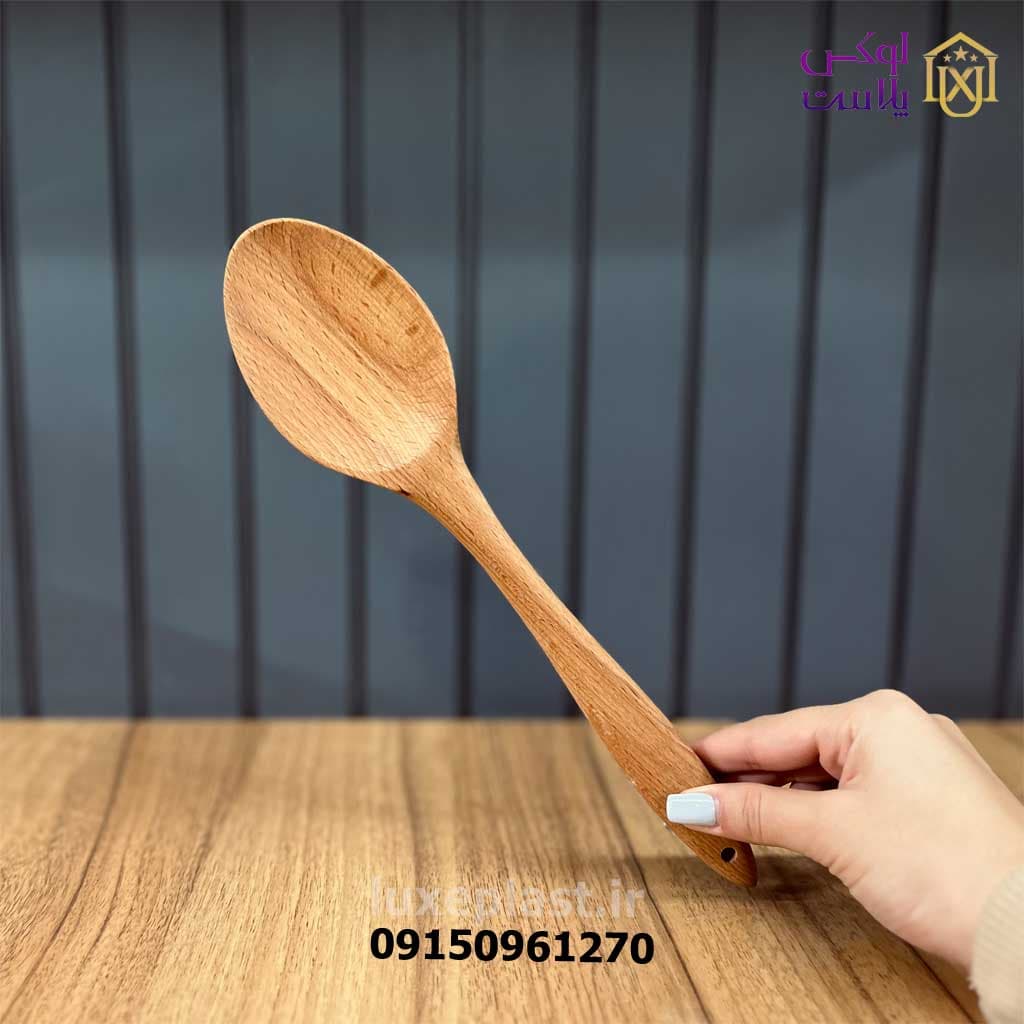 قاشق چوبی آشپزی بریلی با طول 30 سانت 2905 — تصویر ۳