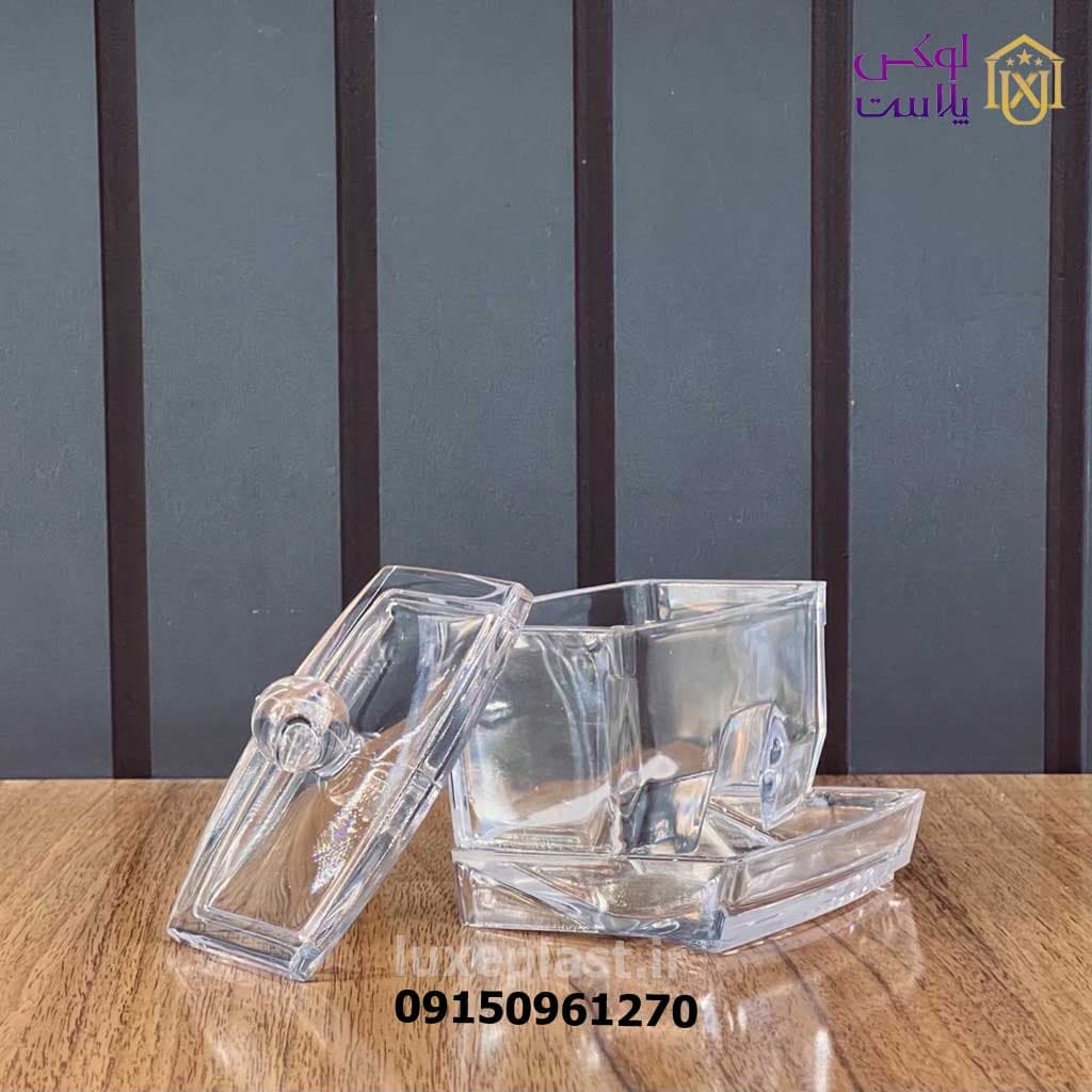 استند گوش پاک کن اکریلیک مدل مستطیل — تصویر ۲