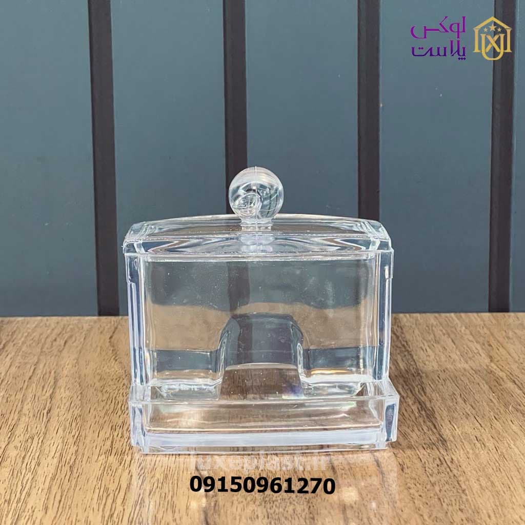 استند گوش پاک کن اکریلیک مدل مستطیل — تصویر ۳