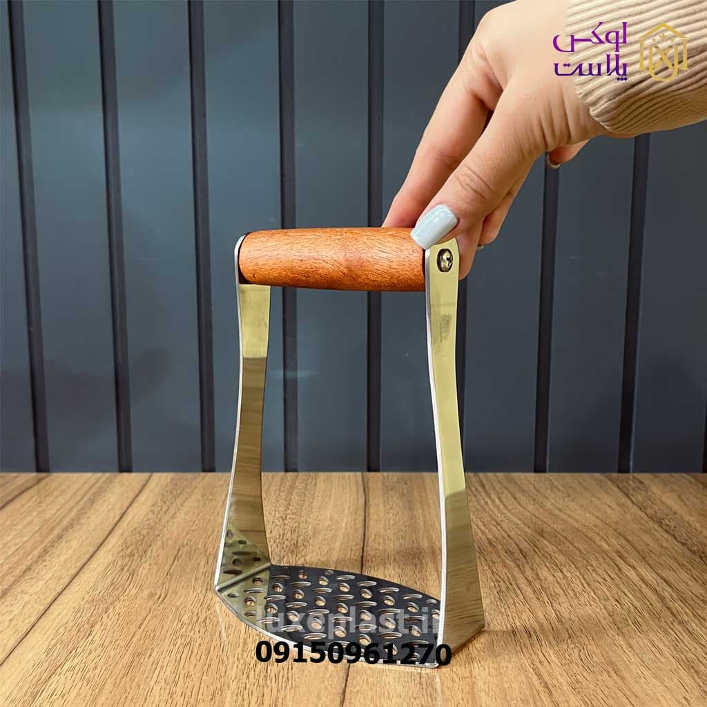 پوره کن استیل شنگیا در 2 مدل دسته چوبی و استیل — تصویر ۸