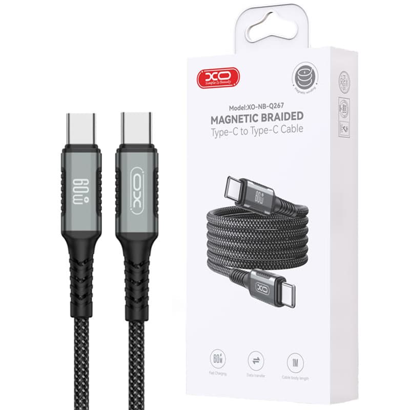 کابل دو سر تایپ سی فست شارژ 60 وات ایکس او XO-NB-Q267 طول 1 متر