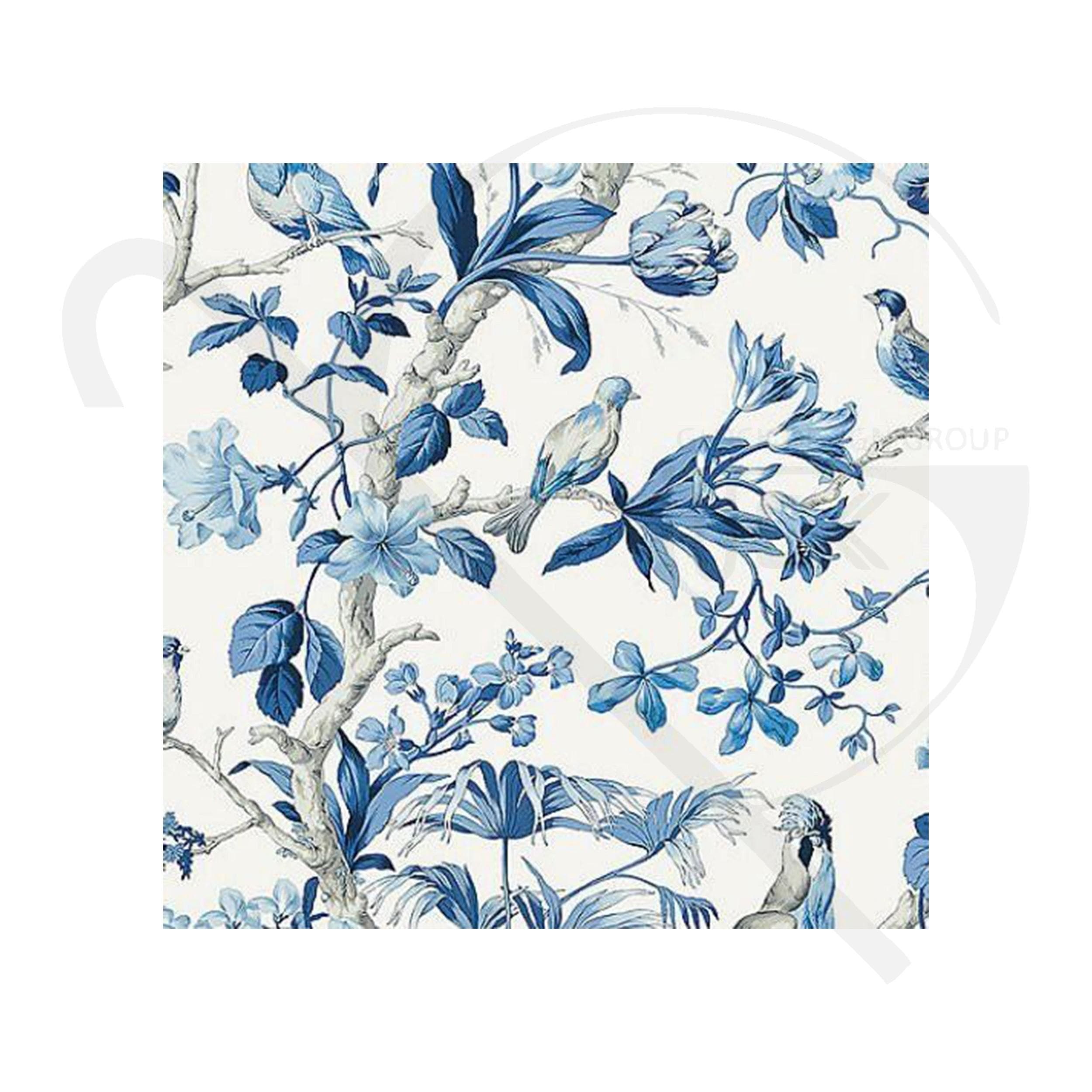 کاشی طرح پرنده و گل کد T031