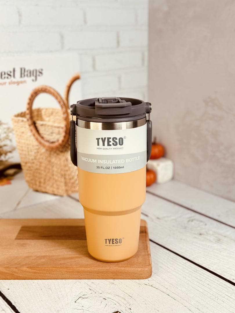 تراول ماگ 1050 میل دسته دار تایسو درب مات کد TS_8829 — تصویر ۳