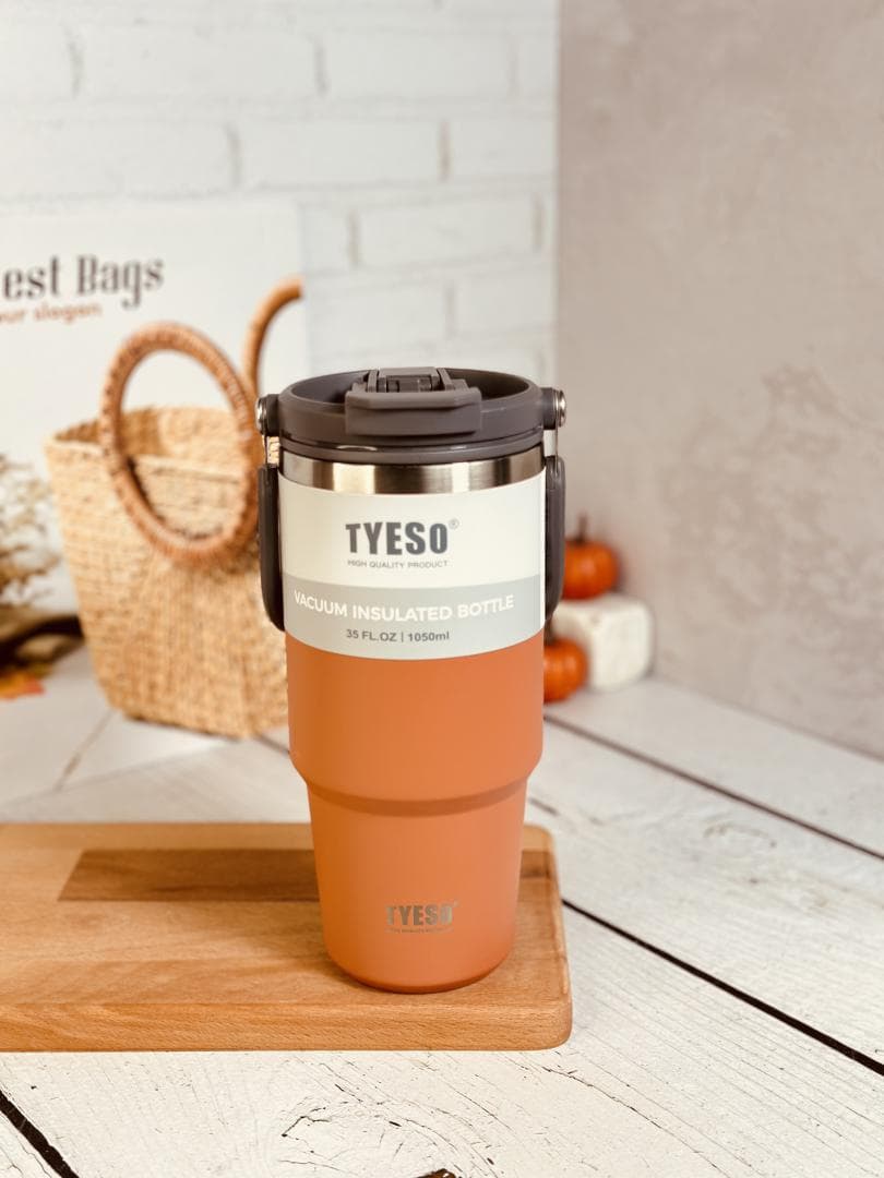 تراول ماگ 1050 میل دسته دار تایسو درب مات کد TS_8829 — تصویر ۶