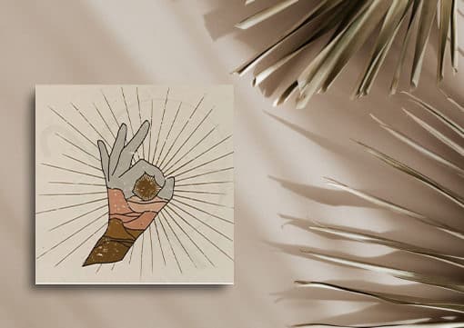 تابلو چوبی طرح BOHO کد FB014