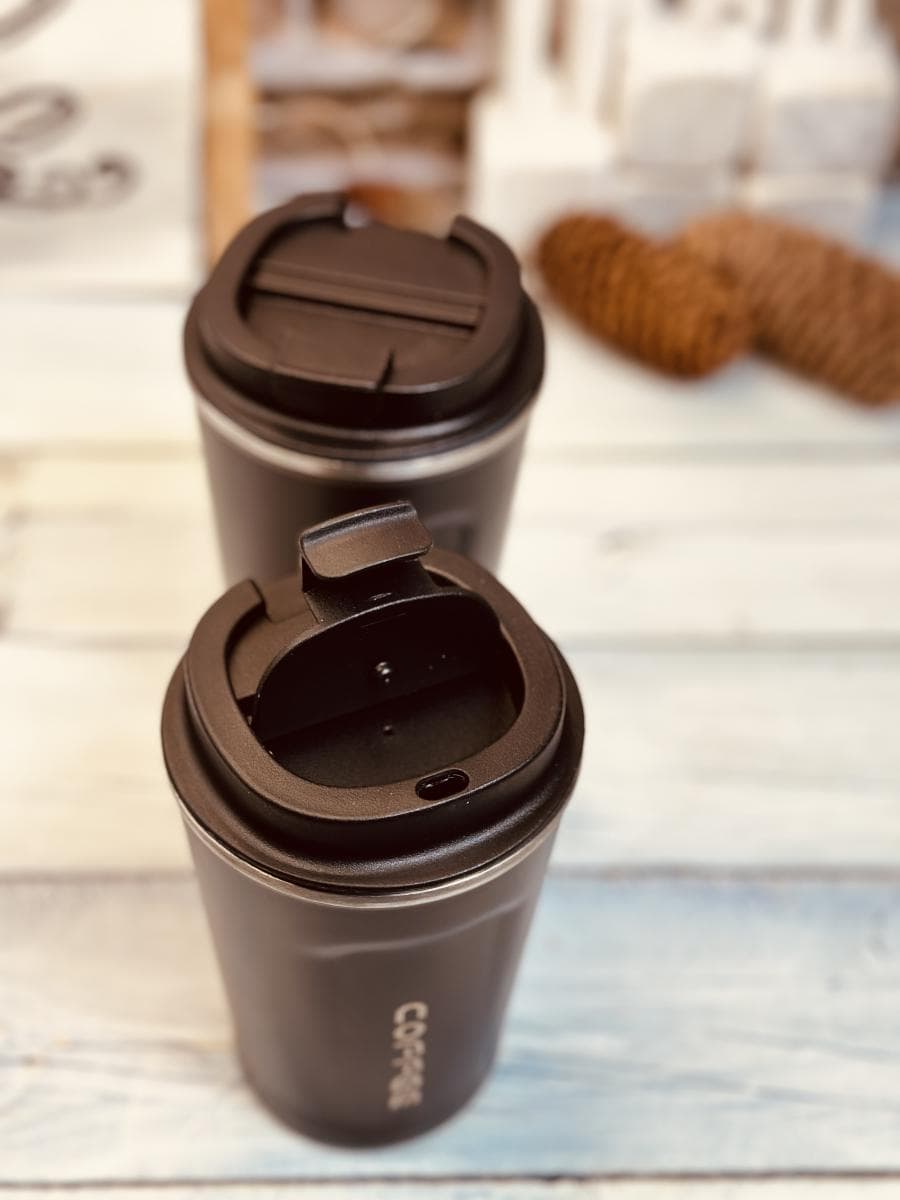 تراول ماگ بدنه پلاستیکی کافی coffee حجم 380 میل کد 1120 — تصویر ۸