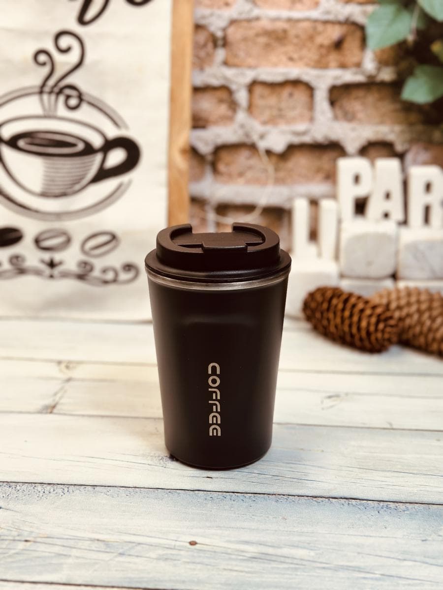 تراول ماگ بدنه پلاستیکی کافی coffee حجم 380 میل کد 1120 — تصویر ۷