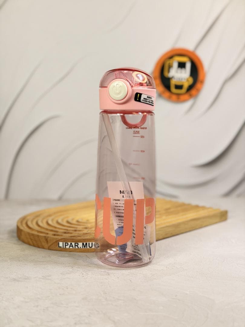 قمقمه شفاف نی نوش CUP کد MSD-5858 — تصویر ۳