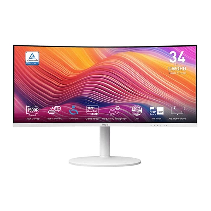 مانیتور خمیده ام اس آی 34 اینچ مدل MSI Modern MD342CQPWa
