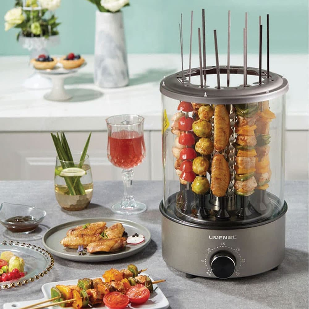 کباب پز چند منظوره شيائومی مدل LIVEN Barbecue KLJ121 — تصویر ۳