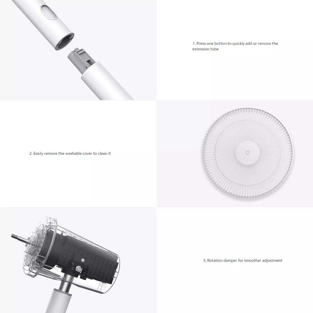 پنکه ايستاده و روميزی هوشمند شيائومی مدل Mi Smart Standing Fan 2 BPLDS02DM — تصویر ۷