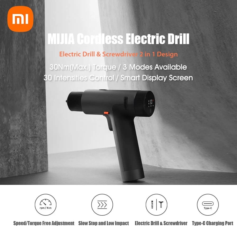 دريل شارژی چندمنظوره شيائومی مدل Mijia Cordless Electric Drill Kit — تصویر ۶