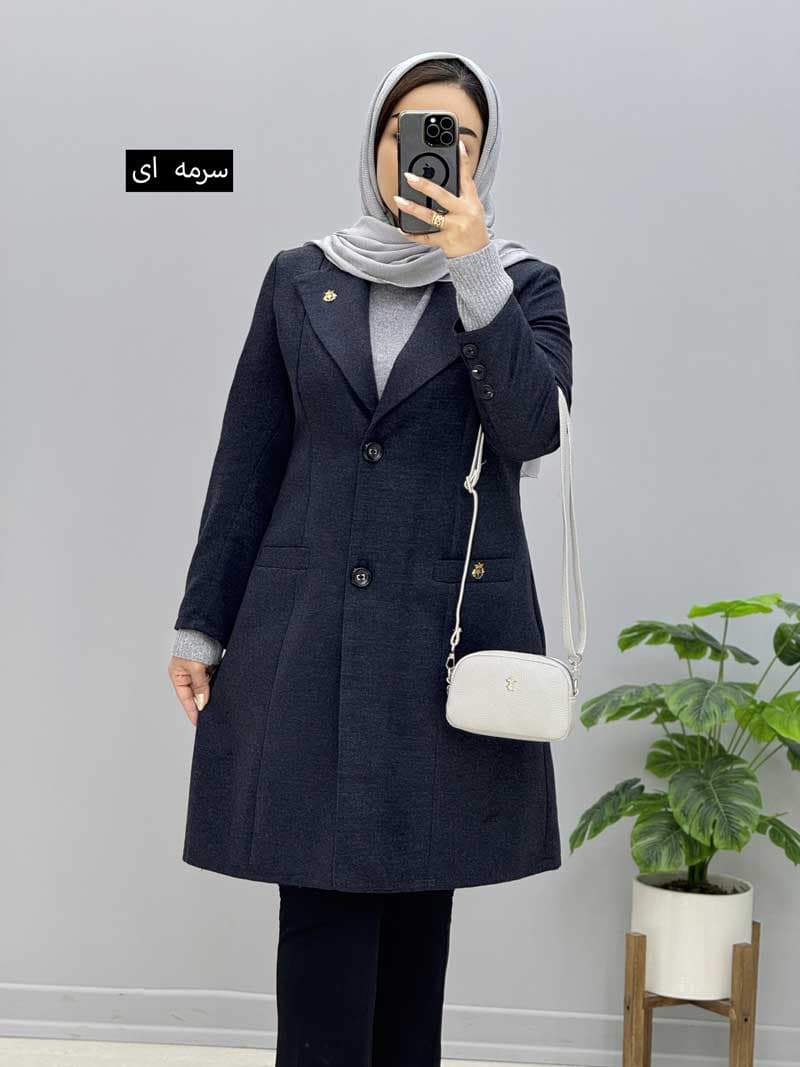 پالتو یقه آمریکایی فوتر لورا کد 458219 — تصویر ۳