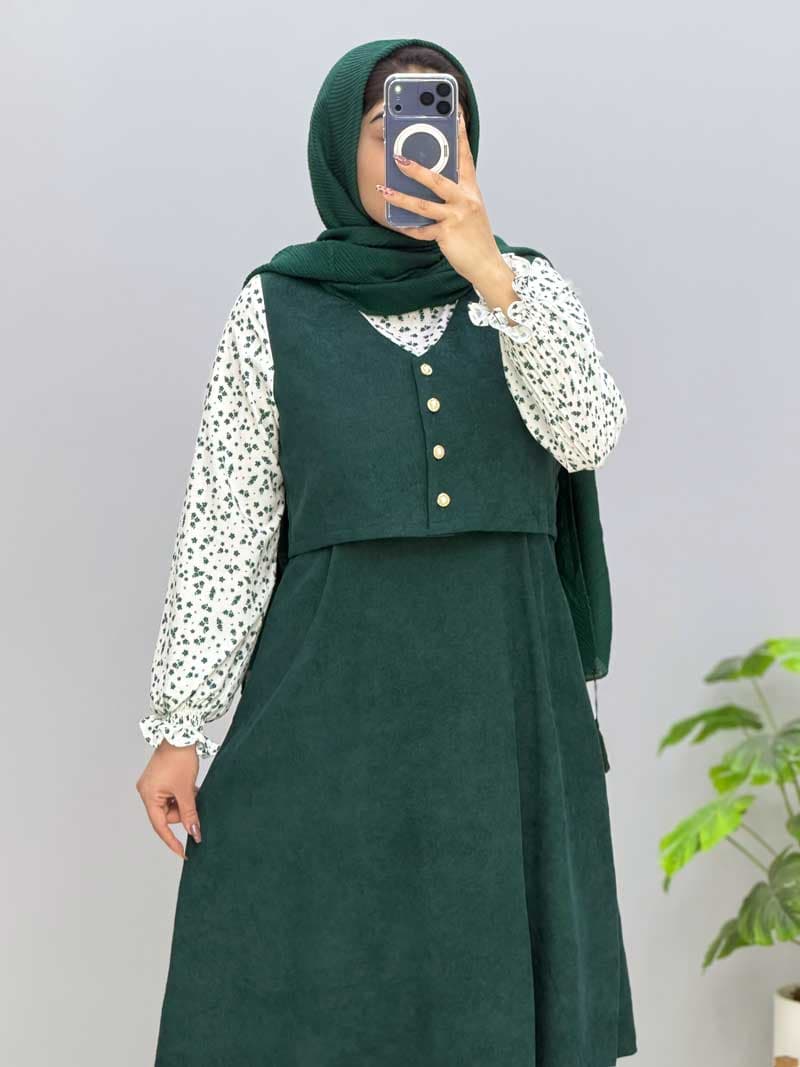 پیراهن مخمل گلسا کد ۹۶۸۱۷۸ — تصویر ۶