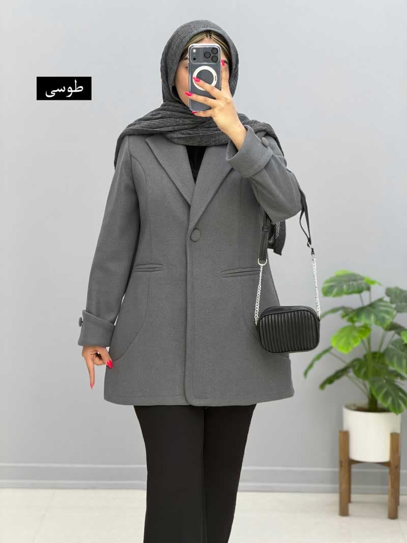 پالتو یقه آرشال فوتر سیمیا کد 227692 — تصویر ۲