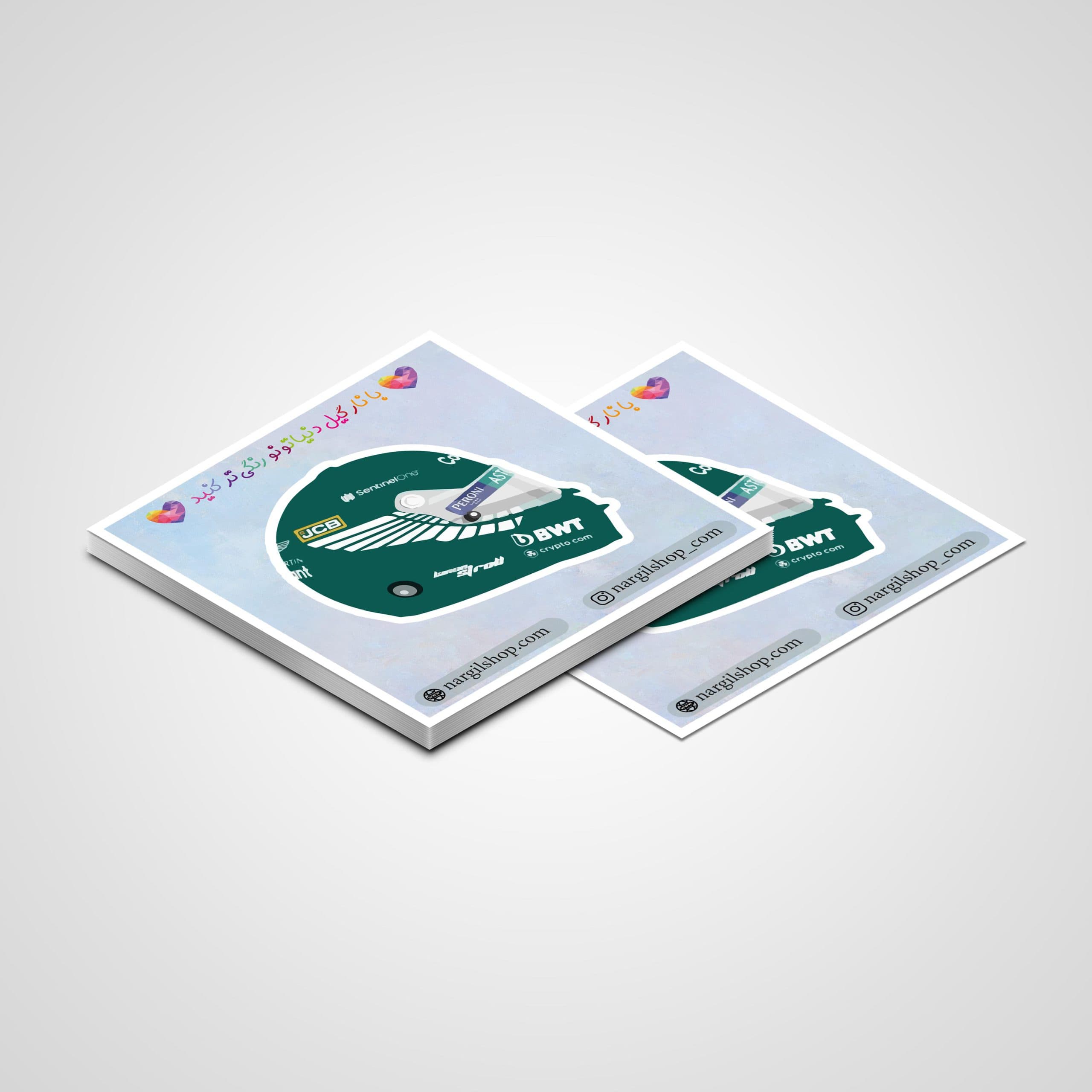 استیکر ماشین فرمول 1 – لوییس همیلتون 15 | Formula 1 Lewis Hamilton car sticker 15 — تصویر ۲