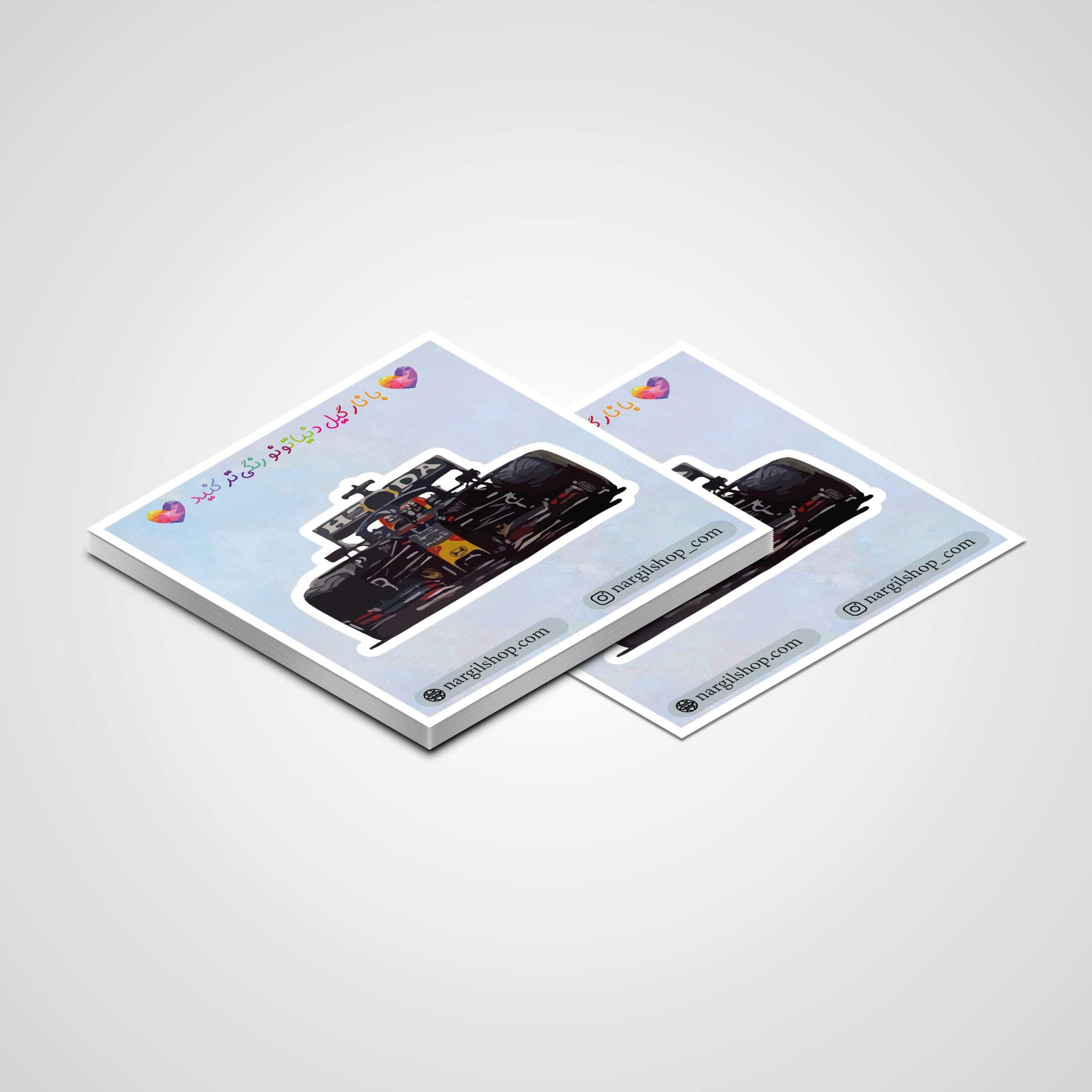 استیکر ماشین فرمول 1 – 11 | Formula 1 car sticker 11 — تصویر ۲