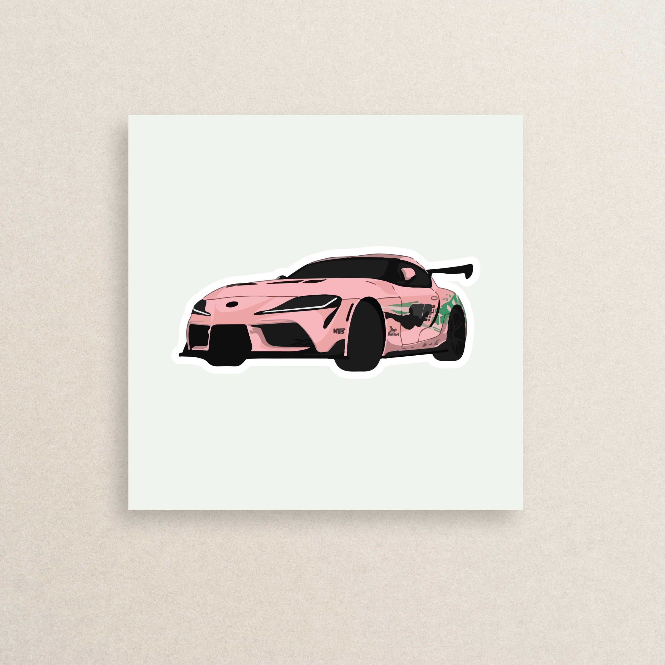 استیکر ماشین تویوتا سوپرا 08 | Toyota Supra car sticker 08