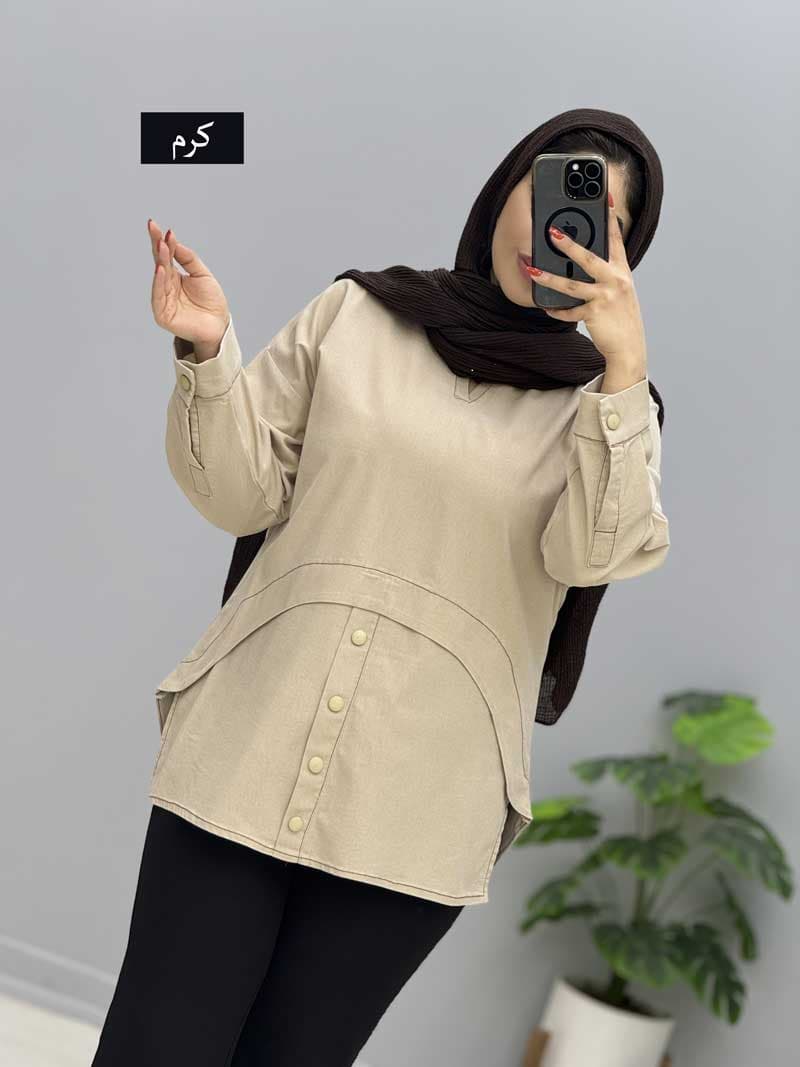 تونیک کتان دلاویژ کد 20863805 — تصویر ۸